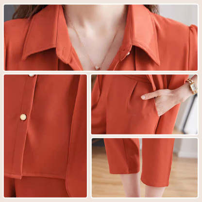 🔥Women's Chiffon Business Two-Piece for Summer