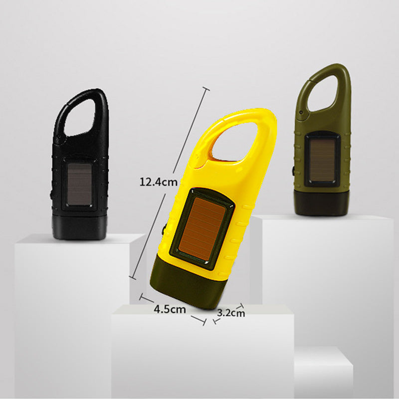 High Brightness Portable Outdoor Solar Powered Flashlight