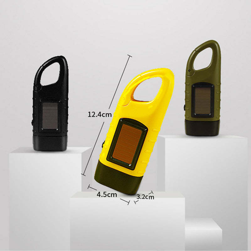 High Brightness Portable Outdoor Solar Powered Flashlight