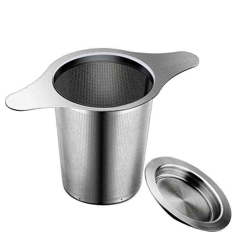 🎉Winter Hot Sale🎉Stainless Steel Tea Filter with Double Handles & Li