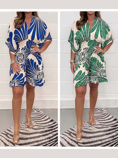 🔥 New Bestselling Women’s Floral Print Casual Jumpsuit – Stylish & Comfy!🌿