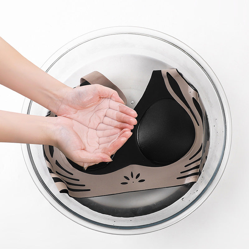 ✨Color-Blocked Non-Marking Gathered Push-Up Bra