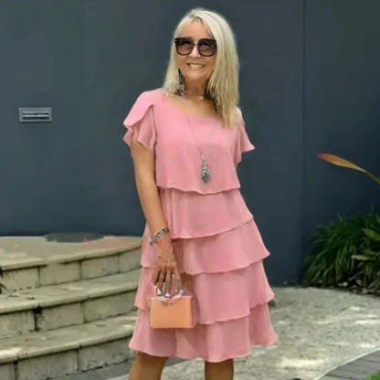 🌸Spring Specials💐 Women's Casual Wave Cut Ruffle Dress