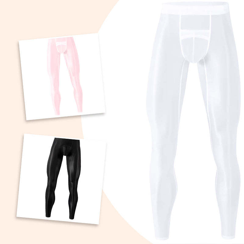 🎁Hot sale🔥Men's Sexy Ultra-thin Sports Bottom Stockings Pants