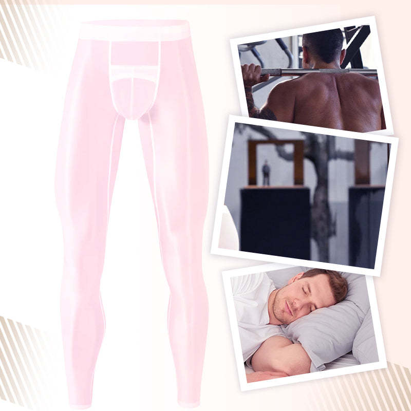 🎁Hot sale🔥Men's Sexy Ultra-thin Sports Bottom Stockings Pants