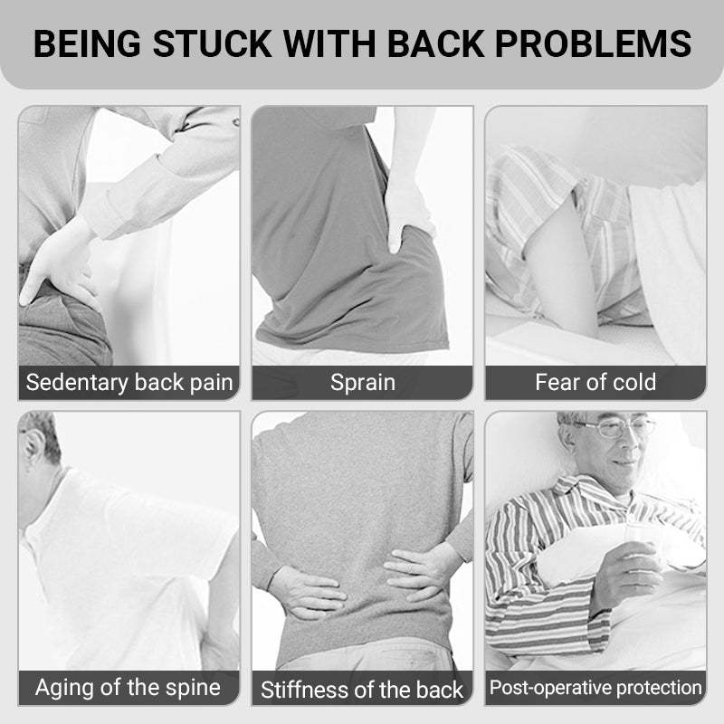 Cordless Lower Back Massager with Heat & Lumbar Support