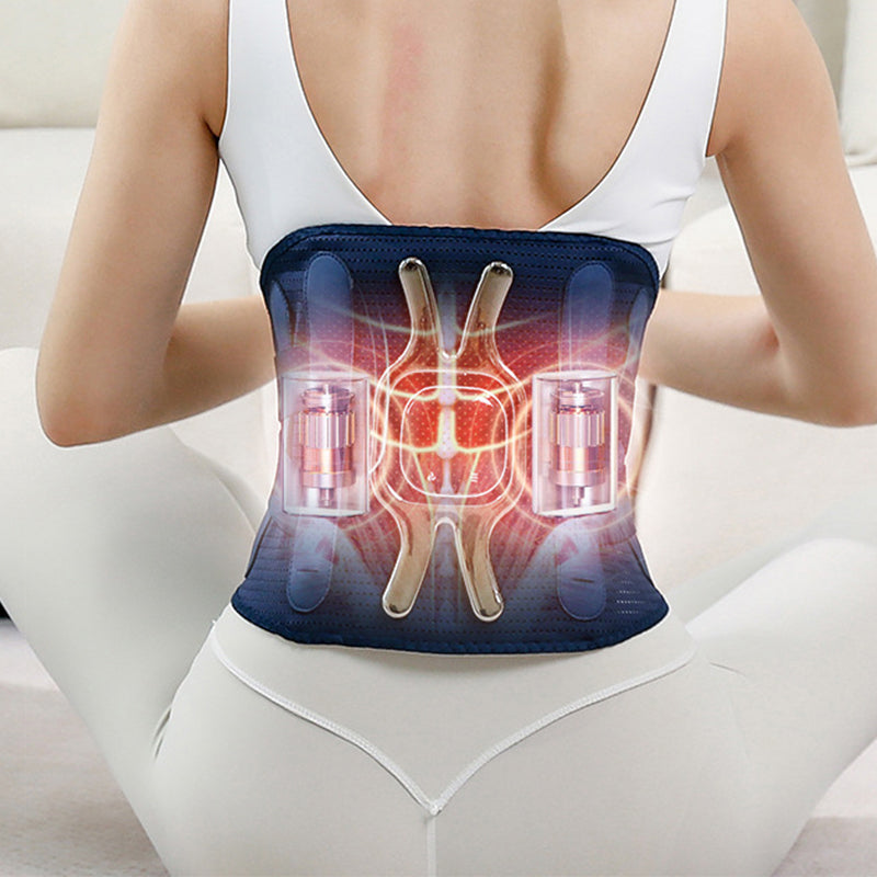 Cordless Lower Back Massager with Heat & Lumbar Support