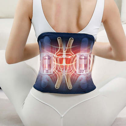 Cordless Lower Back Massager with Heat & Lumbar Support
