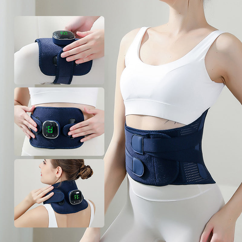 Cordless Lower Back Massager with Heat & Lumbar Support