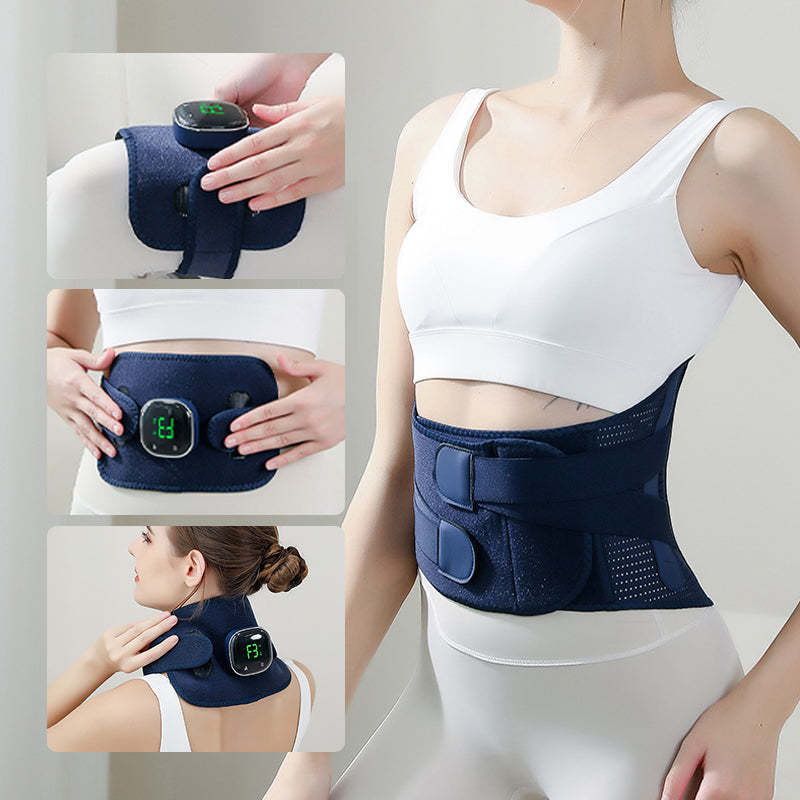 Cordless Lower Back Massager with Heat & Lumbar Support