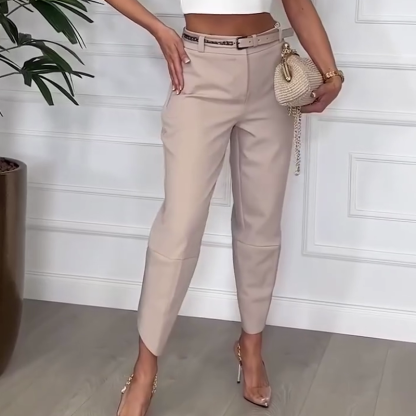Women's Solid Color Tapered Pants