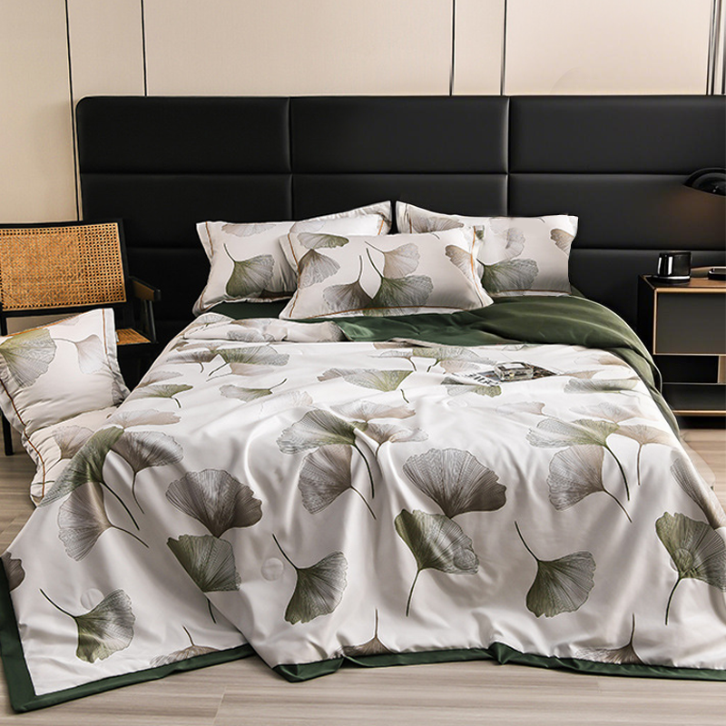 Cooling Breathable Floral Bed Sheet 4-Piece Set
