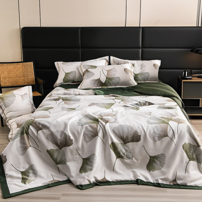 Cooling Breathable Floral Bed Sheet 4-Piece Set