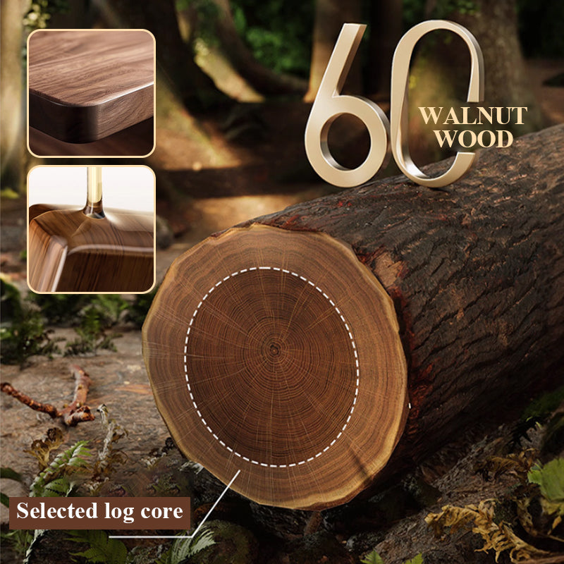 💥 Walnut Suction Cup Bathroom Shelf