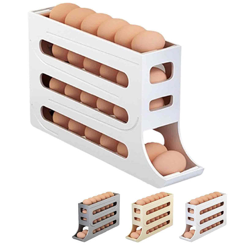 🎉 Automatic Rolling Egg Holder for Fridge 🥚