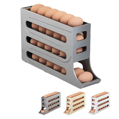 🎉 Automatic Rolling Egg Holder for Fridge 🥚
