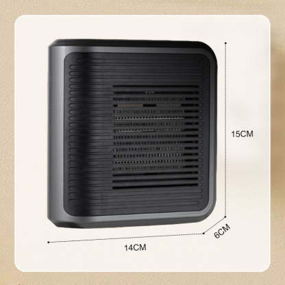 800W Wall Outlet Space Heater - Adjustable Thermostat with 4 Timer Settings & Overheat Protection for Office/Bedroom 🕒🌡️