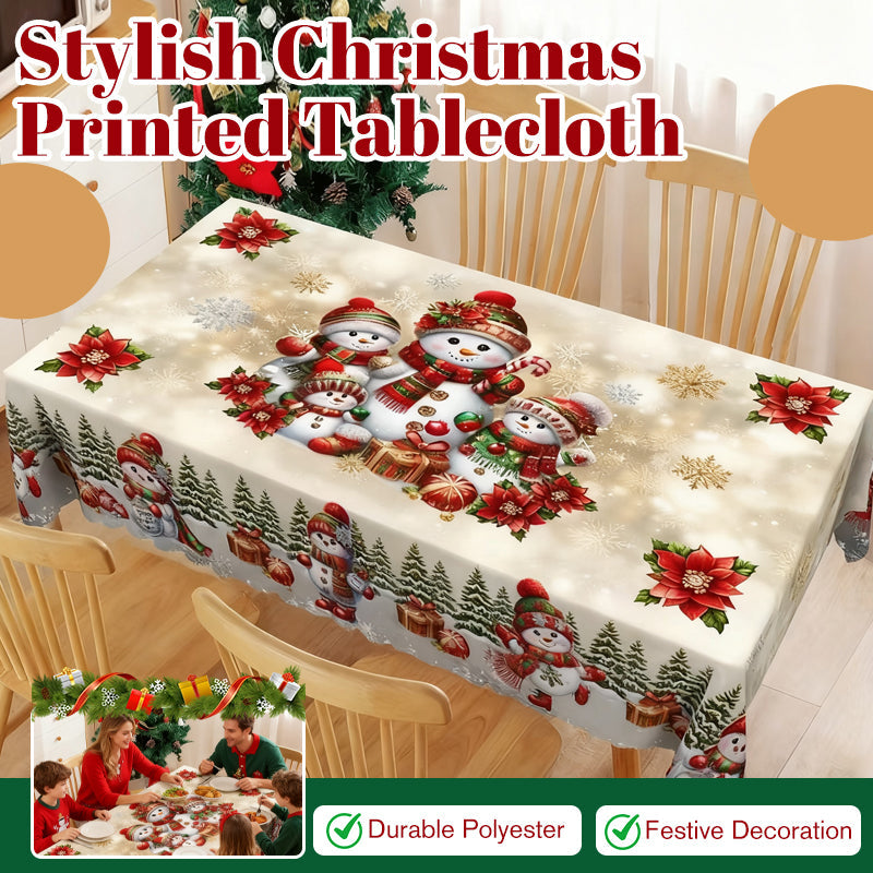 🎁Stylish Christmas Printed Tablecloth🔥