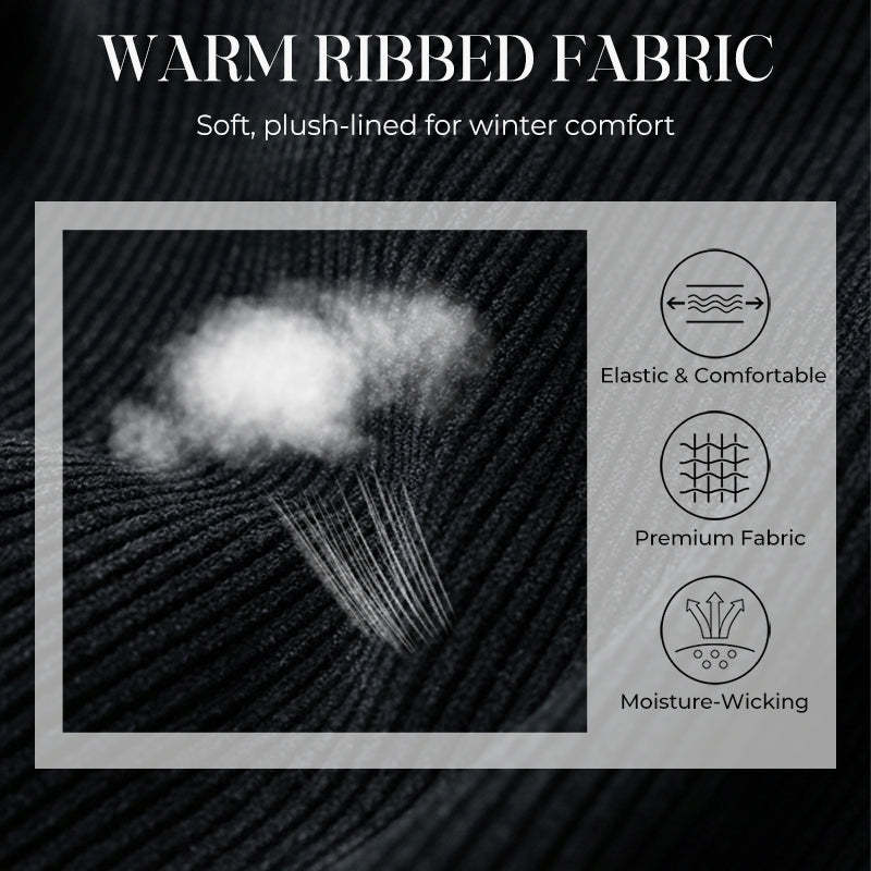 Women's High-Waist Plush-Lined Warm Pants