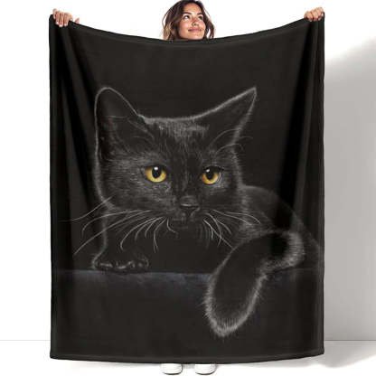 🐱Black Cat All-Season Cozy Blanket