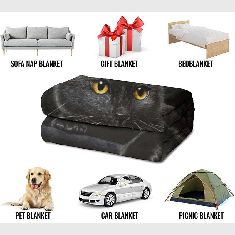 🐱Black Cat All-Season Cozy Blanket