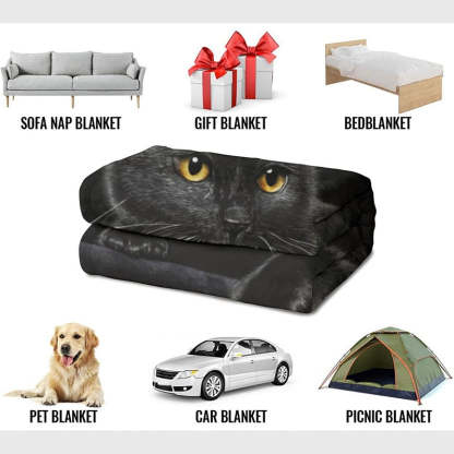 🐱Black Cat All-Season Cozy Blanket