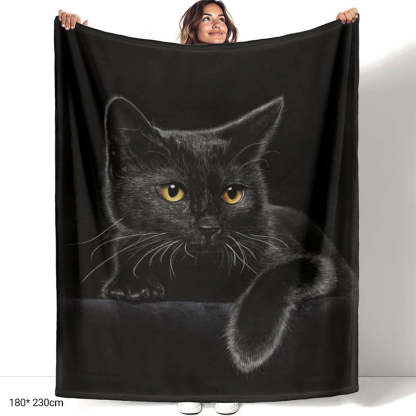 🐱Black Cat All-Season Cozy Blanket