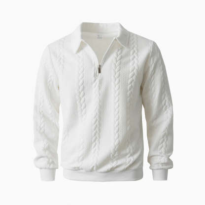 🔥New arrivals offer-Men's Casual Half-Zip Cable-Knit Sweater