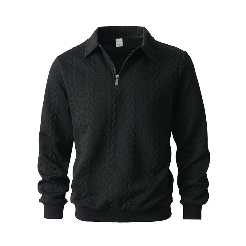 🔥New arrivals offer-Men's Casual Half-Zip Cable-Knit Sweater