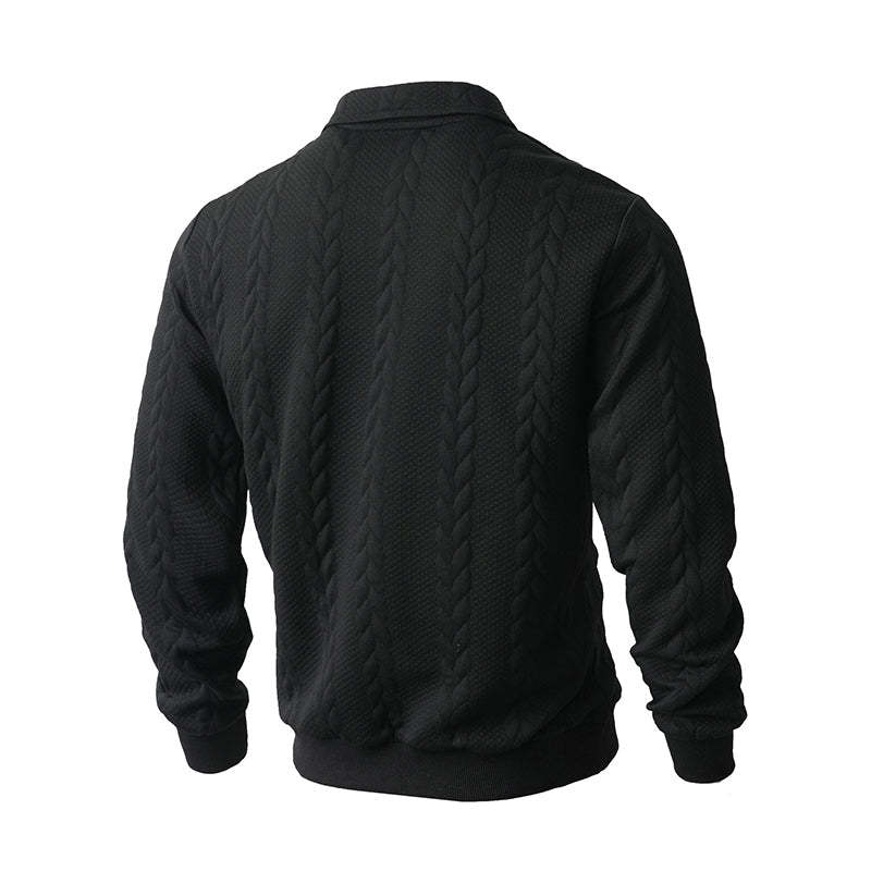 🔥New arrivals offer-Men's Casual Half-Zip Cable-Knit Sweater