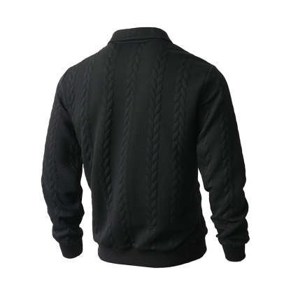 🔥New arrivals offer-Men's Casual Half-Zip Cable-Knit Sweater