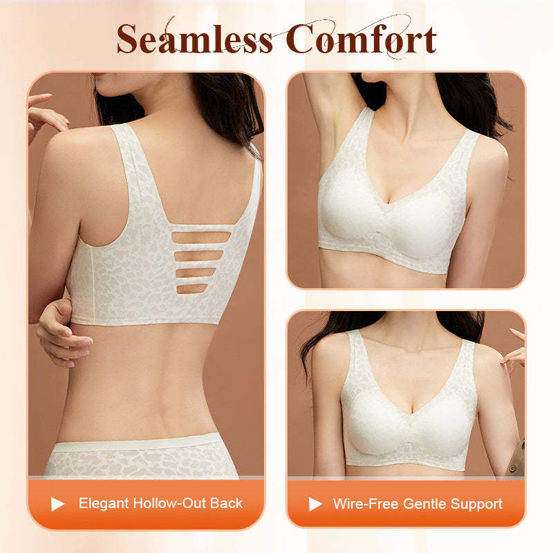 Stylish Leopard Pattern Breathable Everyday Bra