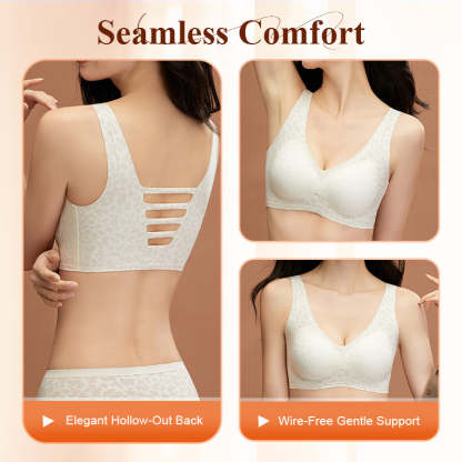 Stylish Leopard Pattern Breathable Everyday Bra