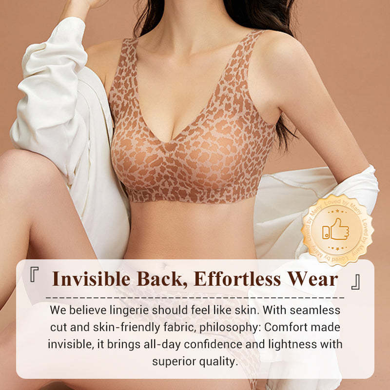 Stylish Leopard Pattern Breathable Everyday Bra