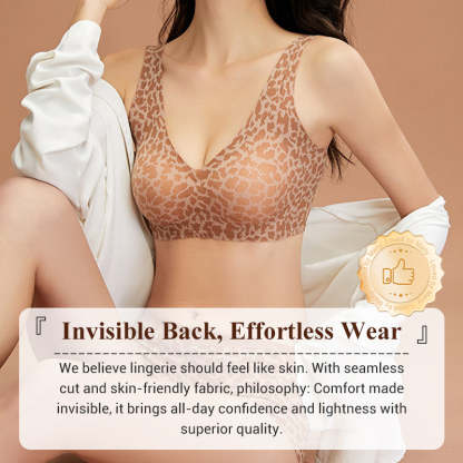 Stylish Leopard Pattern Breathable Everyday Bra