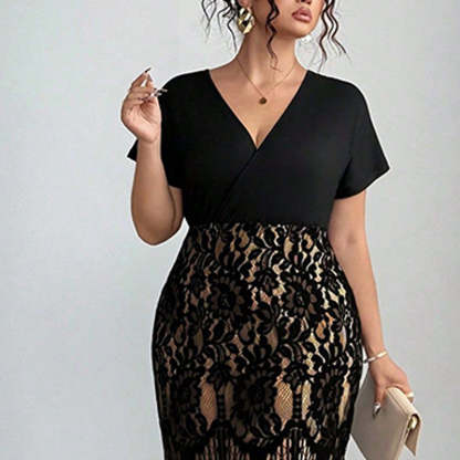 Women's Casual Fashion V-Neck Dress