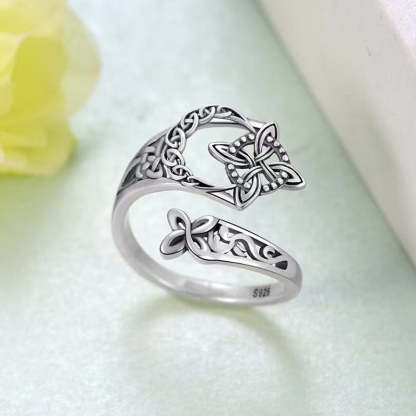 ⏳Time-Limited Special⏰S925 Sterling Silver Celtic Knot Open Ring
