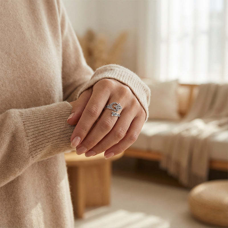 ⏳Time-Limited Special⏰S925 Sterling Silver Celtic Knot Open Ring