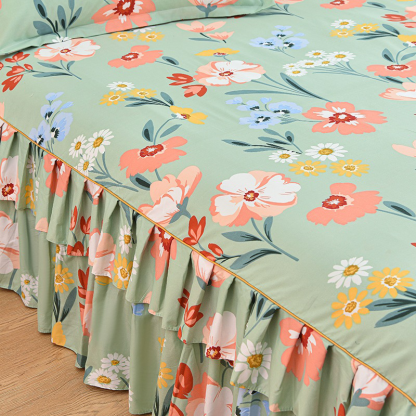 🛏️ 3-Piece Ruffled Bed Skirt Set – Elegant Design, Easy Fit & Complete Coverage 🛌