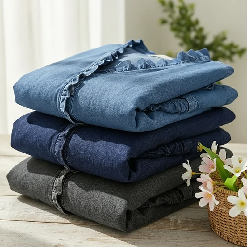 Women's Casual Ruffle V-Neck Shirt | Soft, Breathable & Flattering High-Low Hem ✨