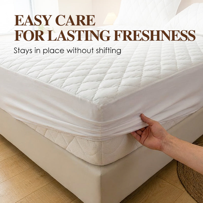 🌤️🛏️Waterproof Quilted Mattress Cover & Pillowcases Set