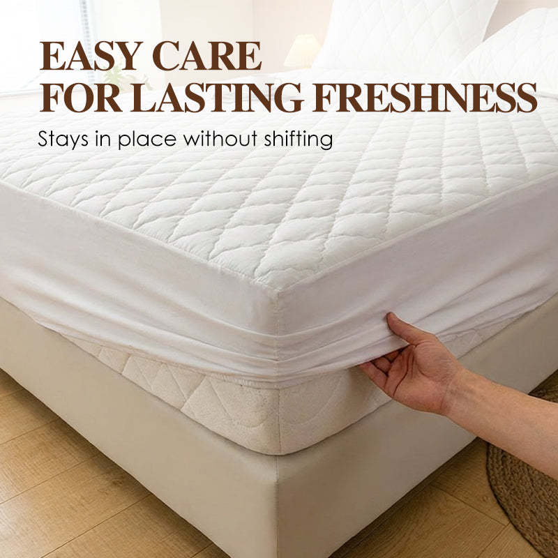 🌤️🛏️Waterproof Quilted Mattress Cover & Pillowcases Set