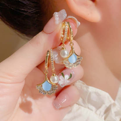 🔥Delicate Ginkgo Leaf Earrings for Women -💖 Romantic Valentine's Day Gift