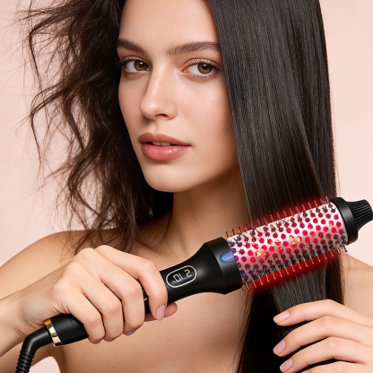 2-in-1 Hair Straightener & Curler Heated Comb