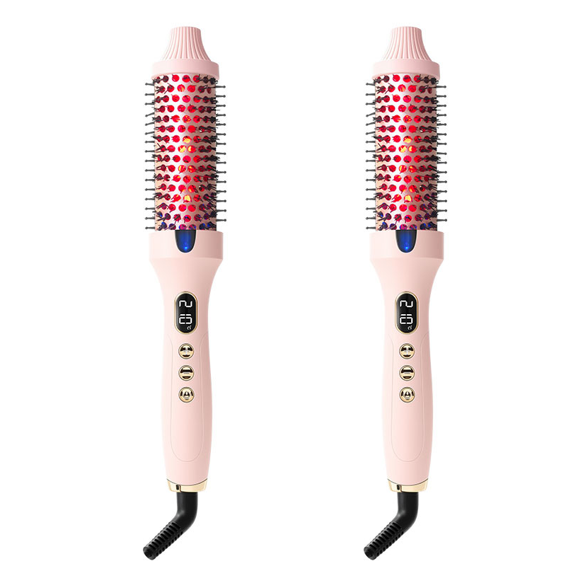 2-in-1 Hair Straightener & Curler Heated Comb