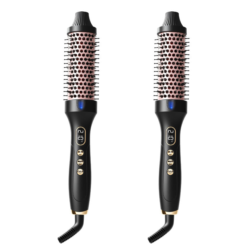 2-in-1 Hair Straightener & Curler Heated Comb