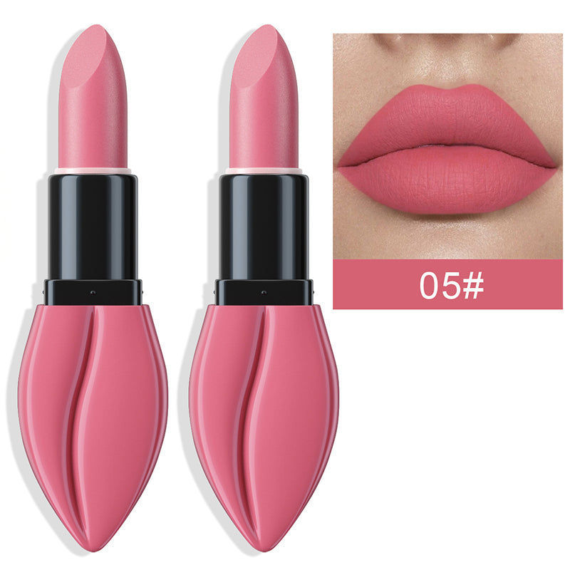 Long-Lasting Lip-Shaped Matte Lipstick
