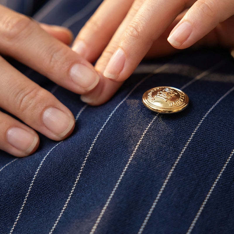 💞50K+ SOLD!🍂Women's Pinstripe Double-Breasted Suit Set