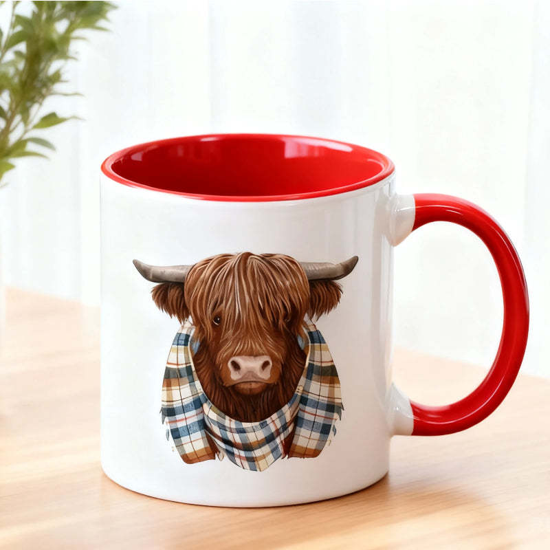 Highland Cow Ceramic Coffee Mug