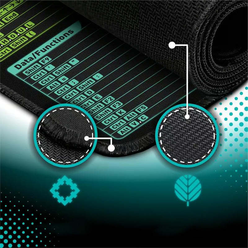 Stain-Resistant Anti-Slip Shortcut Desk Pad for Office